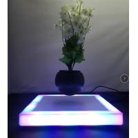 China 360 led light ceramic magnetic floating levitation air bonsai plant tree pot factory