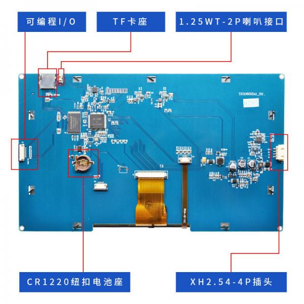 Quality 10.1 Inch Uart Tft Display 1024x600 300c/D HDMI Interface Touch Panel for sale