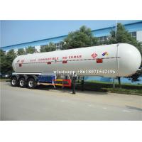 Quality 54m3 LPG Propane Delivery Truck 1.0mm Corrosion Allowance 27MT Road Tank Trailer for sale
