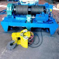 China Electric wire rope double drum winch applied in South Africa shipyard factory