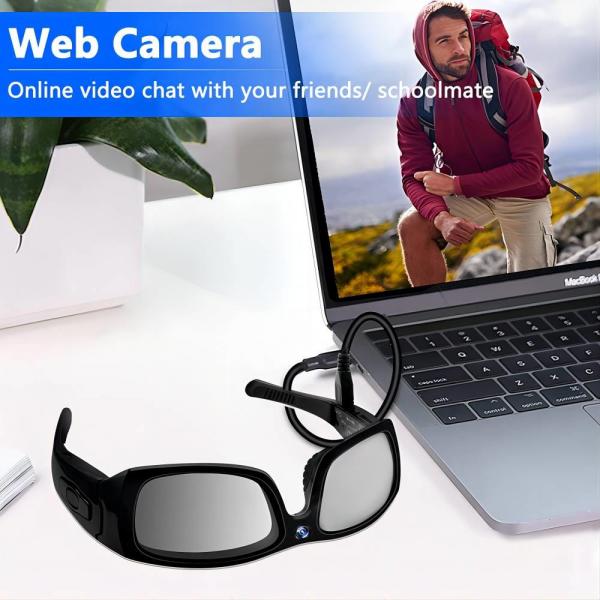 Quality Climbing Snowboarding 1080P Bluetooth Camera Sunglasses Connect With Phone for sale
