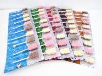 China Compressed Cow Shape Chewy Milk Candy Lollipop Mix Strawberry &amp; Chocolate Flavor factory