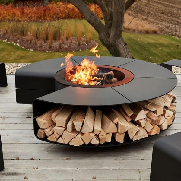 Quality Multi Functional Outdoor Fireplaces Smokeless Fire Pit Table For Garden for sale