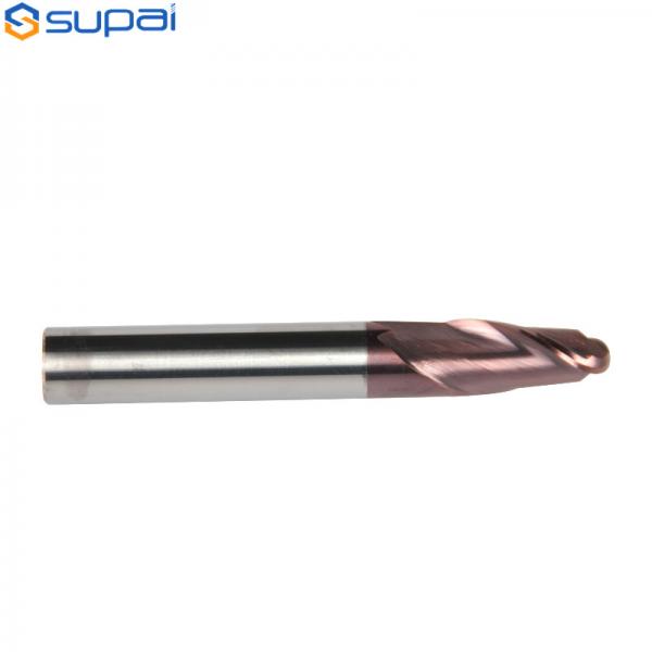 Quality Solid Carbide Cutting Tool HRC45 Ball Nose End Mill for sale