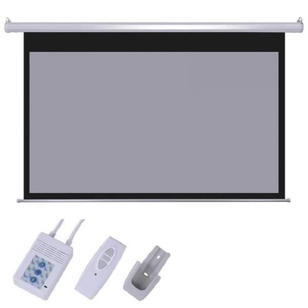 Quality Electric Motor Projector Screen 120 Inch High Gain Fabric Electric for sale