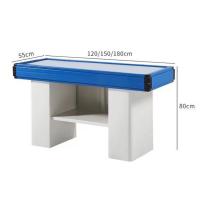China Width 550-1200mm Supermarket Checkout Counter Stainless Steel Table Retail Check Out Counters factory