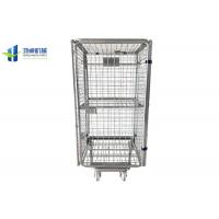 China Collapsible 4 Side Roll Container Trolley 660*420*1300mm For Supermarket factory