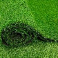 China 10mm Height Green Real Looking Artificial Grass 10000dtex Decoration For Music Band factory