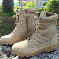 China Customization Durable Black Boots Tactical Combat Boot Men Leather Military Tactical boots for men factory