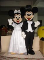 China adult mickey minnie mouse disney cartoon wedding costumes of handmade factory