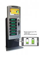 China Tabletop Self Service Mobile Cell Phone Charging Station With Credit Card Payment factory