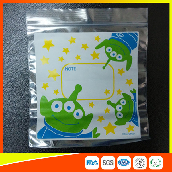 Quality Plastic Custom Printed Ziplock Bags / Decoration Bags For Retail And Promotional Use for sale
