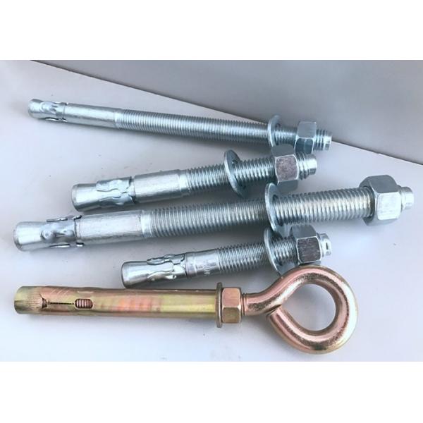 Quality M6-M24 Zinc Plated Wedge Anchor Bolts , Concrete Anchors DIN Standard for sale