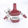 China Cute Christmas Sweater Handmade Wine Bottle Cover for Christmas Decorations factory
