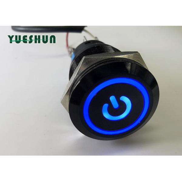 Quality Angle Eye Illuminated Push Button Light Switch 19mm Waterproof OEM ODM Available for sale