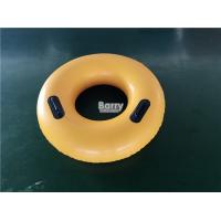 China PVC Inflatable Swim Ring With Handles , Water Float Donut Swim Ring For Pool factory