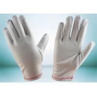China Red Stitches Line Lint Free Gloves Large Size With Common Binding ZS15-008 factory