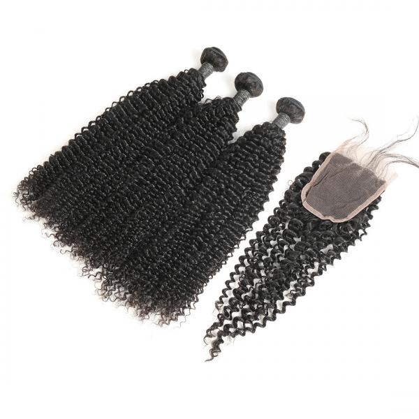 Quality Authentic 9A Virgin Peruvian Remy Natural Wave Hair Kinky Curly CE Certification for sale