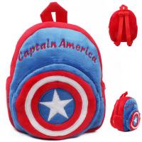 China Captain America Childrens School Backpacks For Boys , Cool Kids School Bags factory