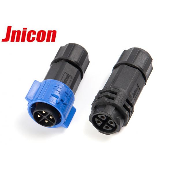 Quality Male And Female Waterproof Bulkhead Connectors 4 Pin Push Locking Connection for sale