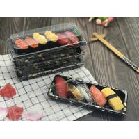 Quality Transparent Lid Plastic Sushi Tray Food Grade Disposable for sale