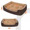 China Luxury  Dog Sofa Cushion Irresistible Hypoallergenic Polyester Cotton Filling factory