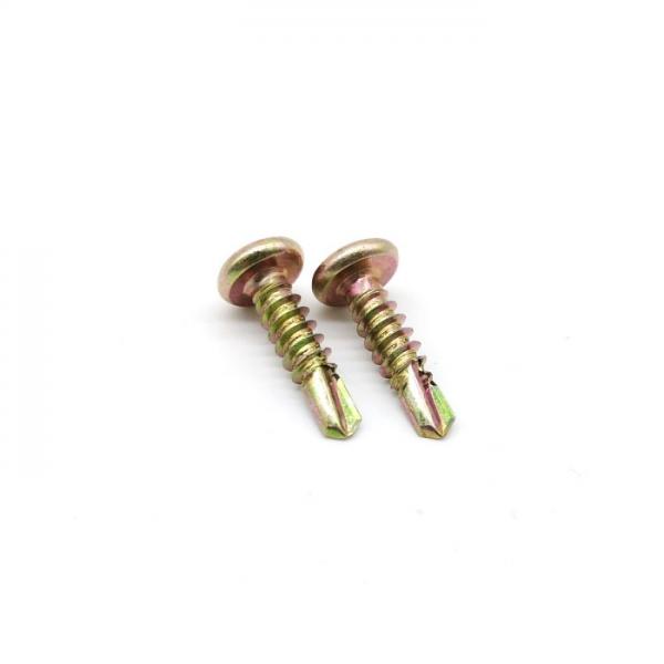 Quality Yellow Zinc Self Tapping Screws Phillips Self Tapping Pan Head Metal Screws for sale