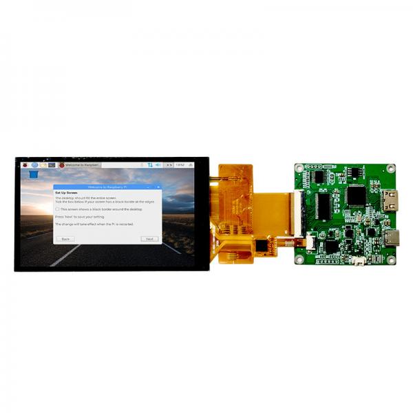 Quality Capacitive Touch HDMI Raspberry Pi 4 Dsi Display 4.3 Inch 800x480 Full Viewing Angle for sale