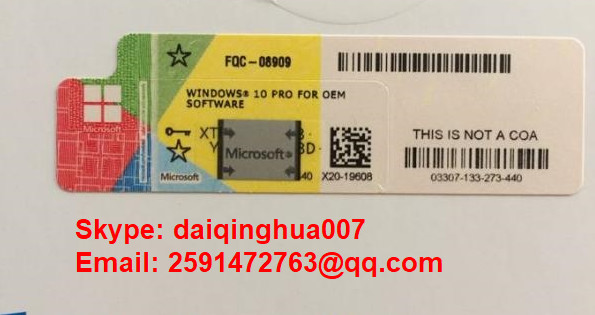 Quality 32 / 64 Bit Microsoft Windows 10 Product Key Code 100% Working For Laptop for sale
