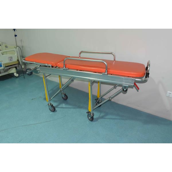 Quality 190 X 55 X 92CM Folding Ambulance Stretcher Trolley 40kg Height Adjustable for sale