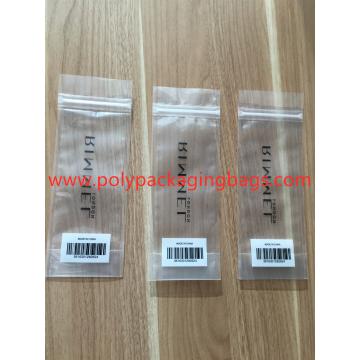 Quality White Transparent Composite Small Plastic Zip Lock Bags Standing Printed With QR for sale