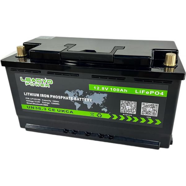 Quality Bluetooth LiFePO4 lithium Iron Phosphate Battery 12V 100Ah With BMS for sale