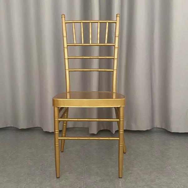 Quality Chrome Plated Leg Metal Wedding Chair Italian Minimalism Scratch Resistance for sale