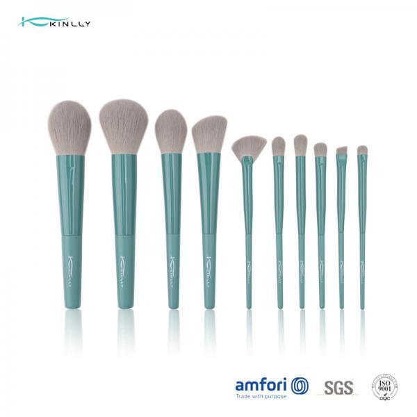 Quality BSCI Long Ferrule 10 Piece Makeup Brush Set for Powder for sale