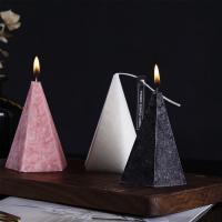 China Home Decoration Cone Shape Scented Soy Wax Candle With Luxury Candle Packaging Box factory
