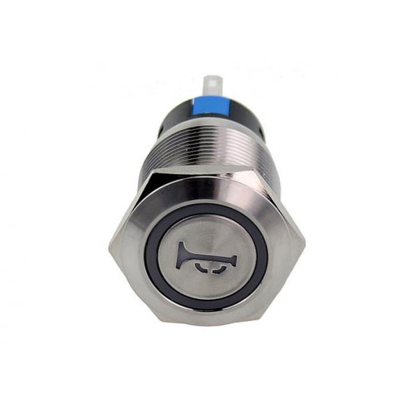 Quality 12V 24V LED Light Car Horn Push Button Switch Anti Vandal Momentary Self Reset for sale