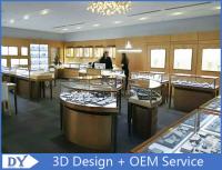 China Elegant S / S Store Jewelry Display Cases 3D Design Beige + Matte White factory