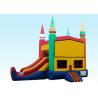 China 22Ft Rainbow Module Castle Inflatable Bouncer Combo With Digital Printing factory