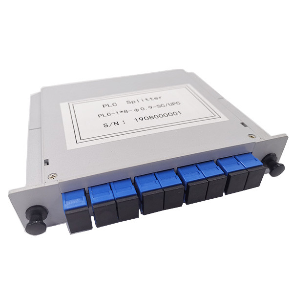 Quality Light Weight LGX Box Type 1x8 Fiber Optic PLC Splitter for sale