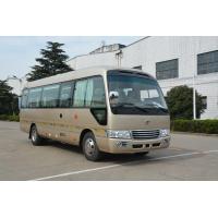 China Blue 2x1 Seat Arrangement Coaster Minibus / Diesel Minibus Long Distance Transport factory