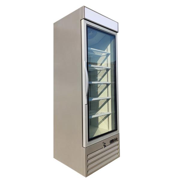 Quality Glass Front Upright Freezer / Glass Door Freezer Merchandiser Environmentally for sale