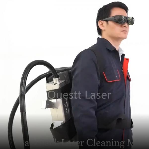 Quality Backpack Laser Rust Removal Machine 50w 100w Mopa Handheld Laser graffiti remover for sale