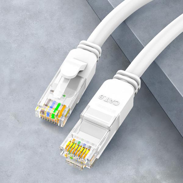 Quality OEM 24AWG Cat6 Lan Cable Patch Cord BC7 0.2 UTP PVC Jacket With RJ45 Connector for sale