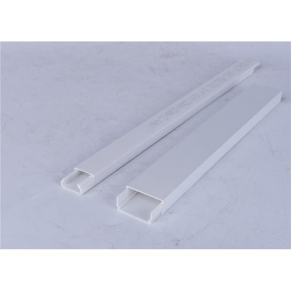 Quality Green Level PVC Extrusion Profiles , Customized Plastic Wiring Duct for sale
