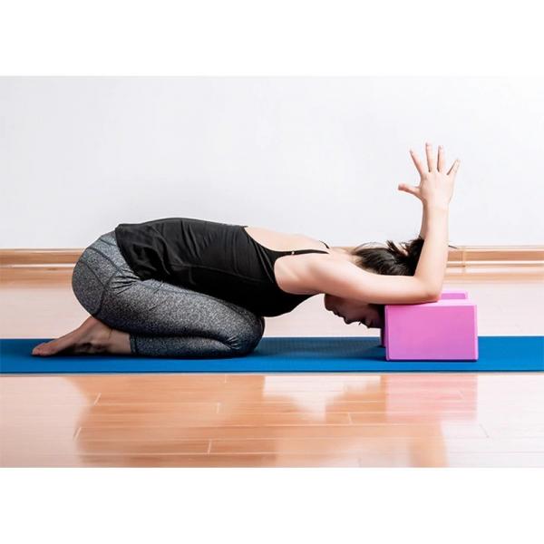 Quality Fitness Yoga Exercise Blocks , Eco Friendly Yoga Blocks Foam Brick Stretching for sale