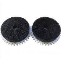 Quality Round White PP industrial Machinery Disk Brush with Gear for sale