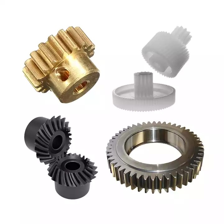 China Precision CNC Turning Parts Stainless Steel Copper Brass Plastic Bevel Pinion Spur Gear factory