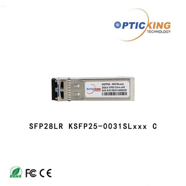 Quality Single Mode 25G SFP28 LR 1310nm 10KM SFP Duplex LC Optical Transceiver for sale