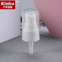 Quality 20/410 24/410 Cosmetic Treatment Pumps White 0.2ml/T With Full Cap Transparent for sale