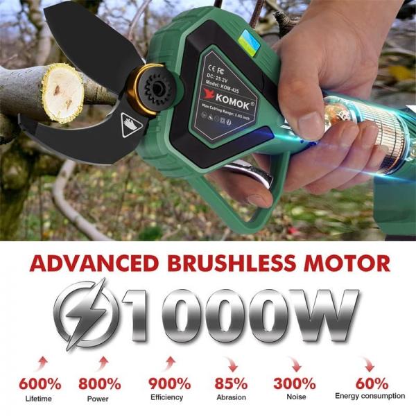 Quality Komok 1000W Cordless Electric Shears 42mm Cutting Diameter With Finger for sale